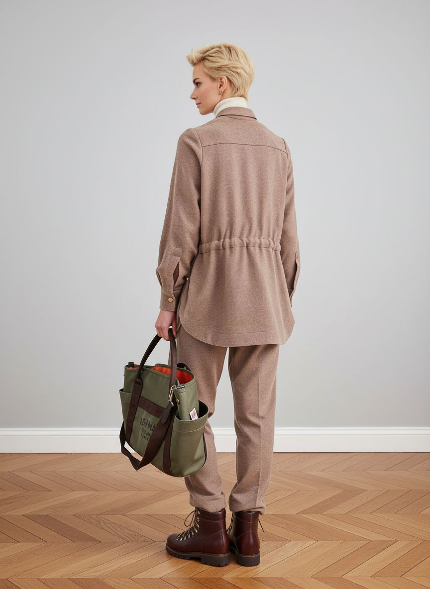 Рубашка шерсть SPORT CHiC BEIGE