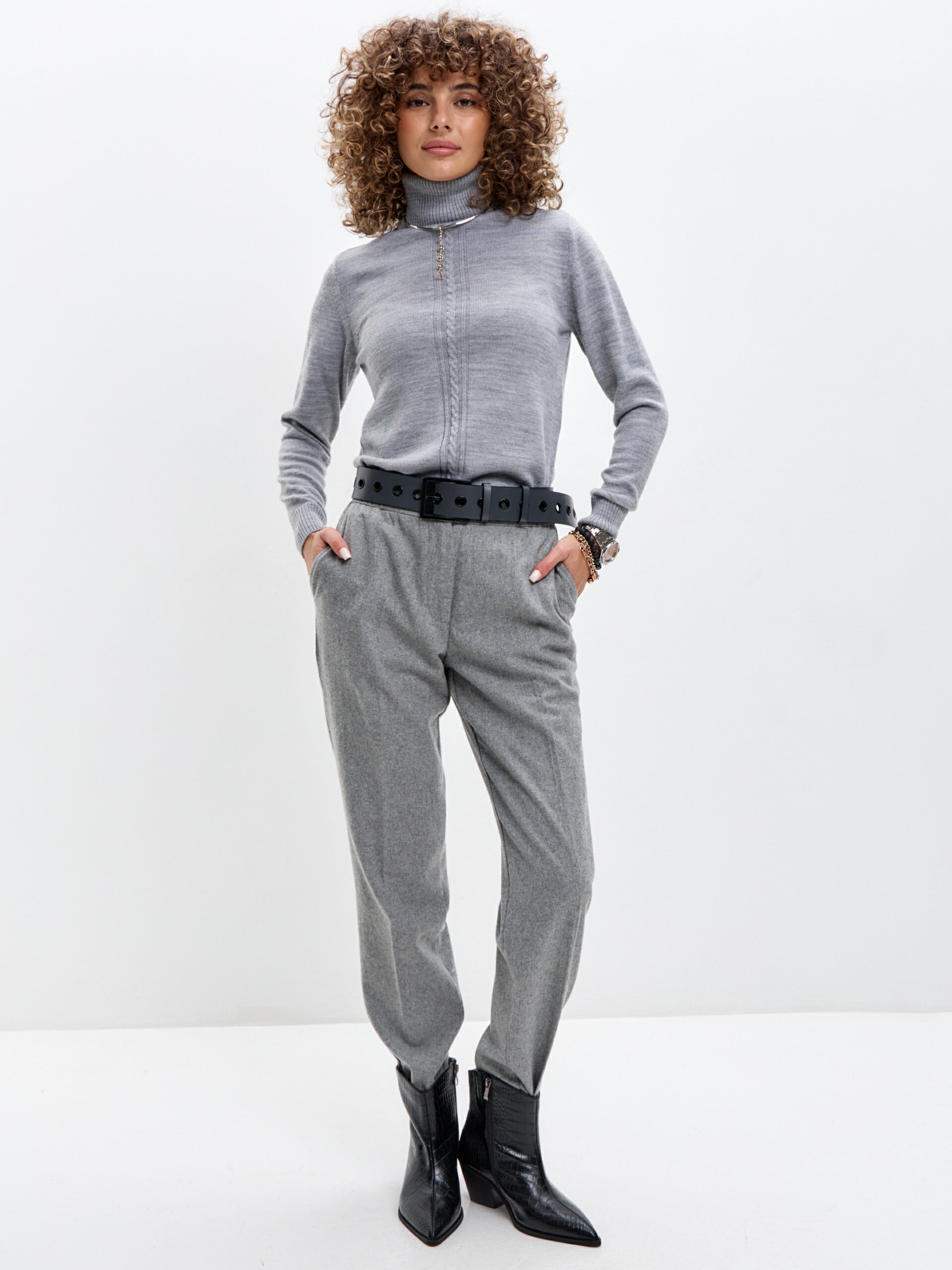 Зимние брюки шерсть SPORT CHIC GREY