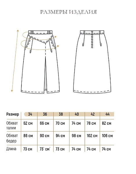 Замеры готового изделия