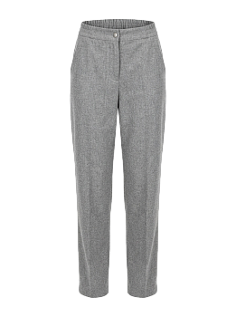 Серые шерстяные брюки SPORT CHiC, вид спереди